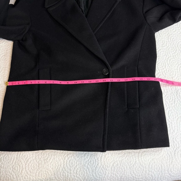 Babaton Classic Black Pea Coat size Medium Wool and Cashmere - Picture 9 of 16